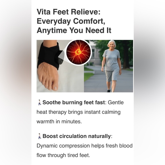 Cordless ankle & foot heated massager to ease pain, increase circulation NIB - Picture 4 of 10